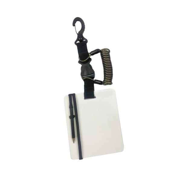 yotijay Diving Writing Board Underwater Notepad with Pencil Underwater Writing Pad Scuba black