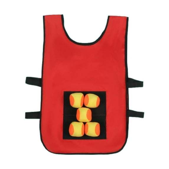 yotijay Dodgeball Game Playground Game Toy Toss Soft Toy Balls for Lawn Beach Indoor red aldults