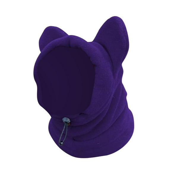 yotijay Dog Hood Warm Hat Soft Winter ie Cold Weather Warm Caps for Cat violet
