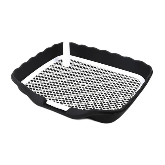 yotijay Dog Potty Toilet Pee Mesh Training Tray Sturdy Reusable for Doggy Dogs Puppy Black