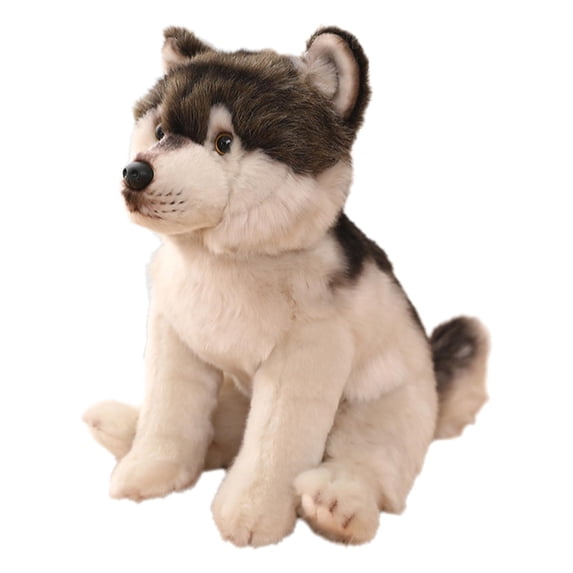 yotijay Dog Stuffed Animal Doll Adorable Dog Soft Toy Anniversary Christmas Holidays wolf