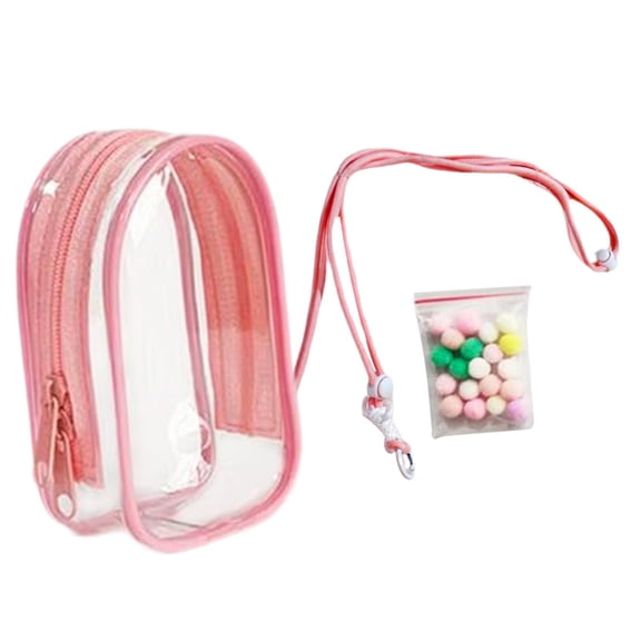 yotijay Doll Display Bag Outdoor Doll Bag Waterproof Tiny Doll Pouch Zipper Closure and Rope Ball