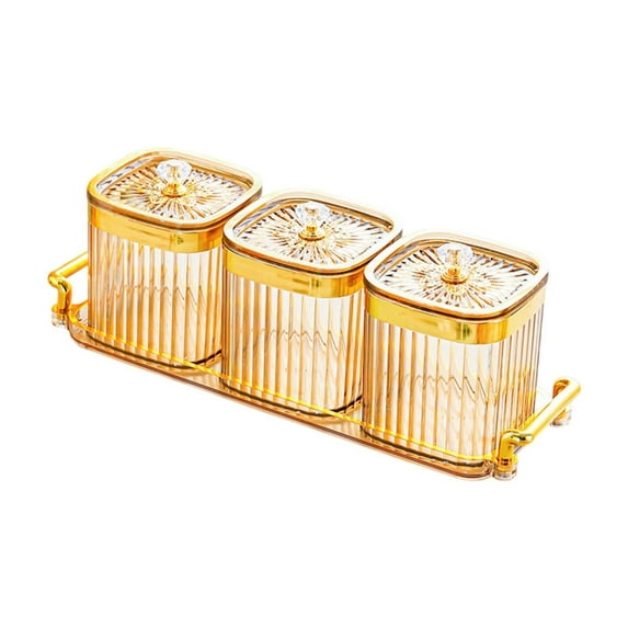 yotijay Dried Fruit Snack Serving Plate Appetizer Serving Tray for Party Dining Room amber