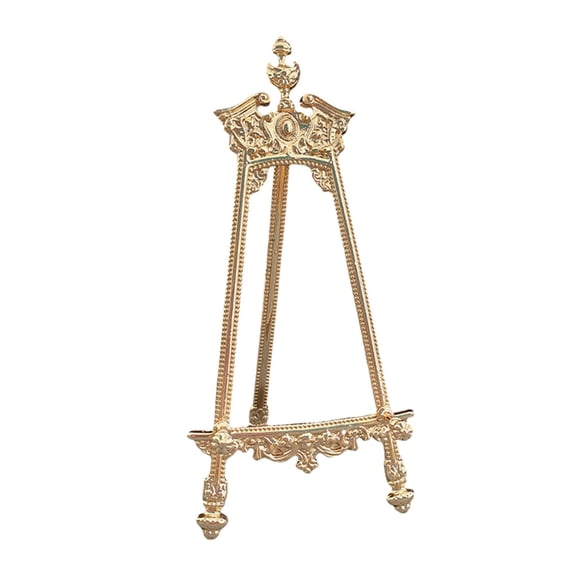 yotijay Easel Plate Holder Frame Holder Stand Vintage Art Alloy Plate Holder Plate
