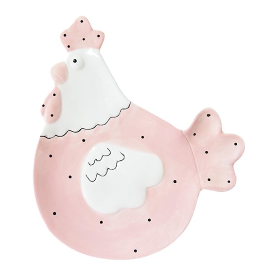 yotijay Easter Tableware Cute Multipurpose Dinnerware for Festive Hotel Dinner Party hen plate