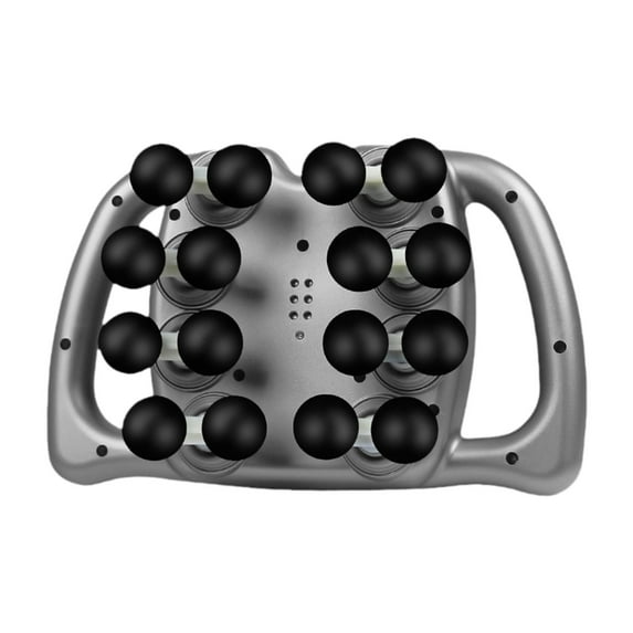 yotijay Electric Massager Easy to Use Handheld Massage Device for Shoulder Legs Back Gray 16 Head