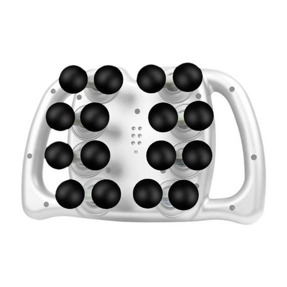 yotijay Electric Massager Easy to Use Handheld Massage Device for Shoulder Legs Back White 16 Head