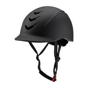 yotijay Equestrian Helmet Horse Riding Helmet Lightweight Breathable Equestrian Supplies Black