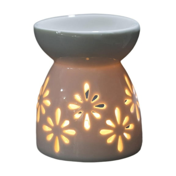 yotijay Essential Oil Burner Aroma Burner Easy to Use Easy to Clean,Ceramic Oil Diffuser C