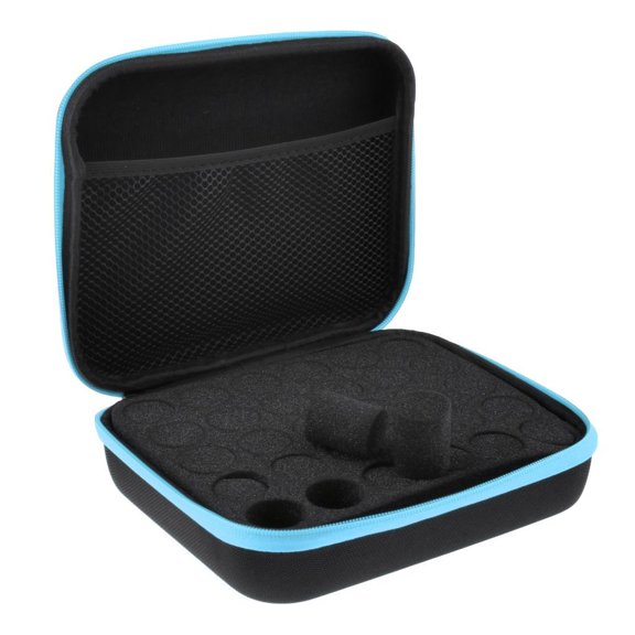 yotijay Essential Oils Storage, Essential Oils Carrying Case for 30 Bottles, Hold Up to 5ml,10ml,15 ml Essential Oils, Large Capacity Blue