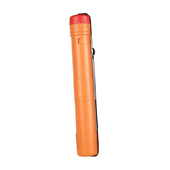 yotijay Expandable Poster Tube Art Painting Tube Document Storage Tube Expand from 17" Orange