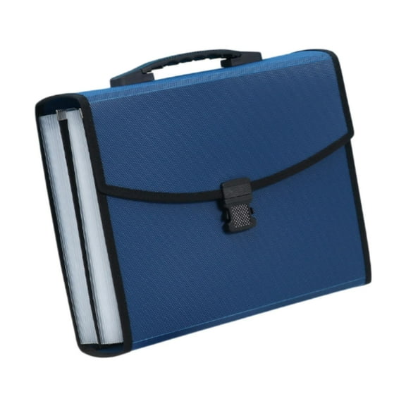 yotijay Expanding File Folder Paperwork Folder with files Dividers Labels File Organizer Dark Blue
