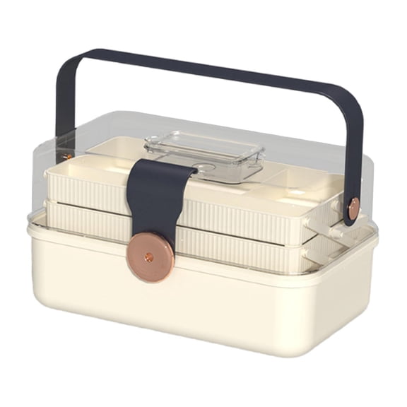 yotijay Family First Aid Medical Box Craft Organizer First Aid Case Workplace Travel Navy