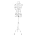 thumbnail image 1 of yotijay Female Mannequin Adjustable Height Iron with Tripod Base Torso Half Body Manikin White, 1 of 9