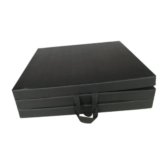 yotijay Fitness Mat Core Workouts Foldable Dance for Women Waterproof Gymnastics Mat Black