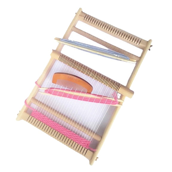 yotijay Fityle Wooden Weaving Loom Toys Knitting Kit Machine Play Toys for Kids DIY Gift