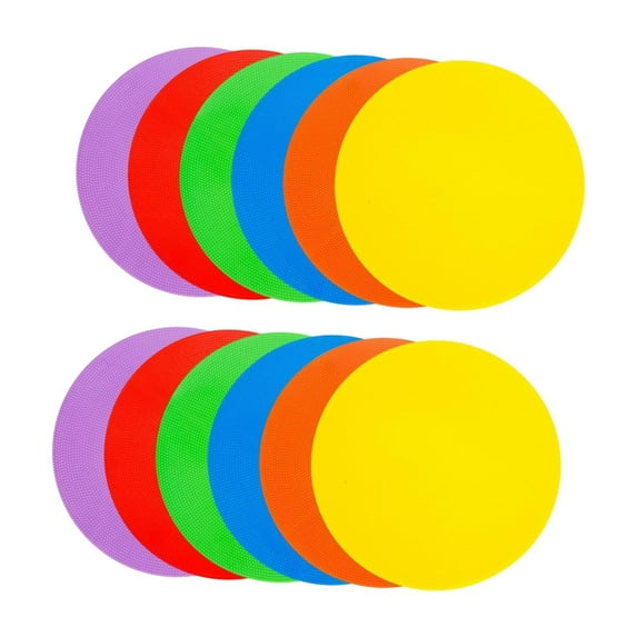 yotijay Flat Cones s Markers,Soccer Training Equipment,Colored,Sit s Field Court 12pcs