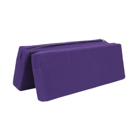 yotijay Foldable Bolster Pillow Lightweight Floormat for Home Gym Waist Balance Violet
