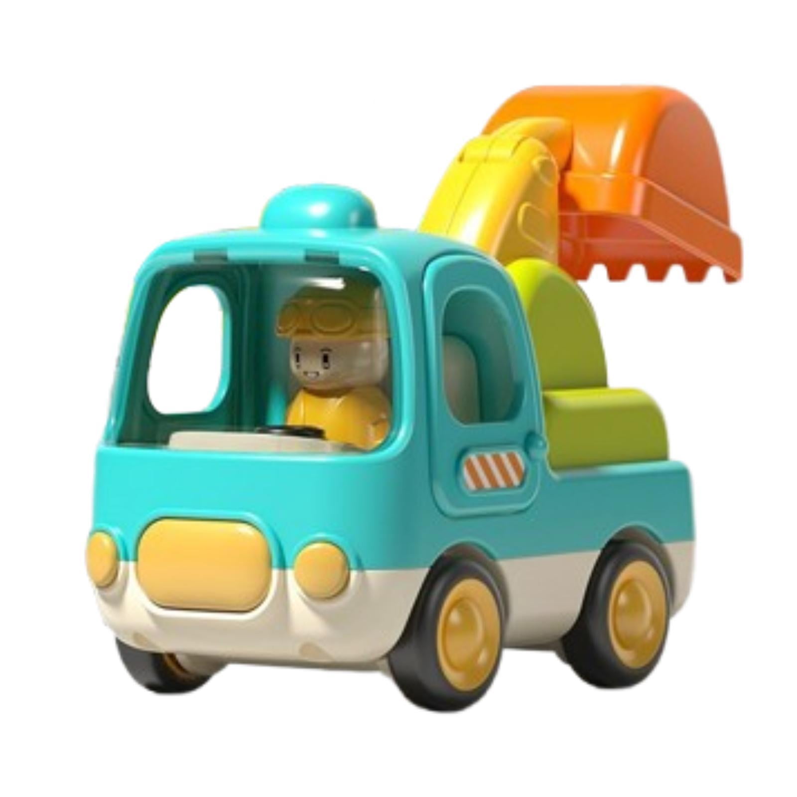 yotijay Friction Powered Toy Truck Small Construction Vehicle Toy for ...