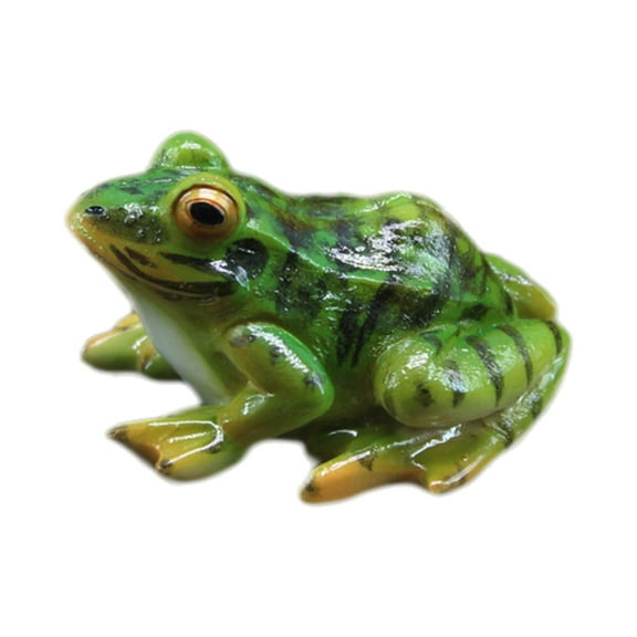 yotijay Frog Statue, Mini Frog, Resin Animal Sculpture, indoor and outdoor Decor, for Garden, Patio, Yard, Micro Landscape, Fairy Garden Ornaments