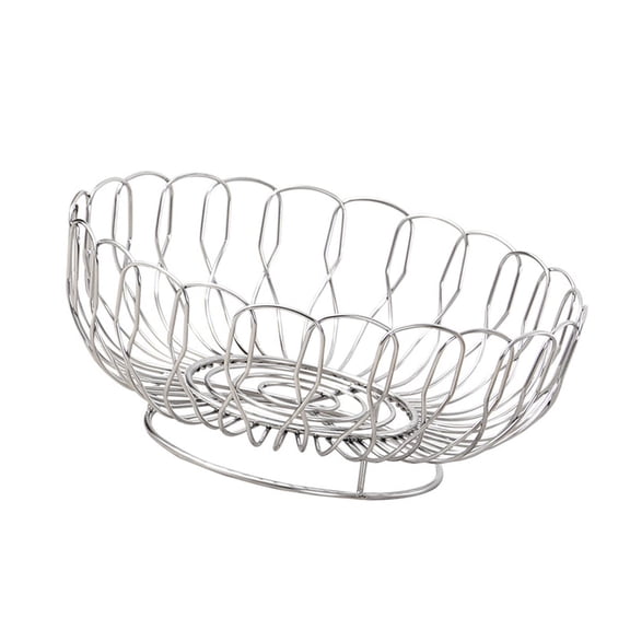 yotijay Fruit Storage Basket Fruit Tray Snack Serving Plate Creative Practical Stainless