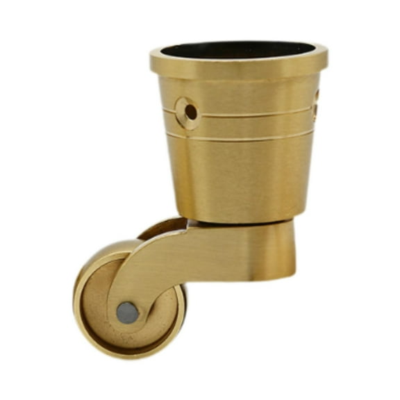 yotijay Furniture Caster Vintage Table Chair Furniture Legs Solid Brass Caster Wheel B