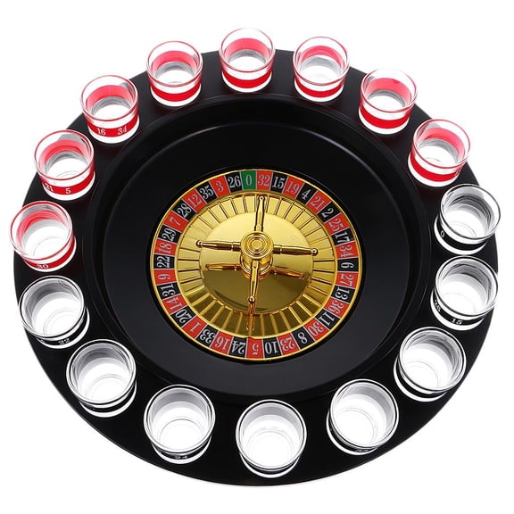 yotijay Game Of Roulette Drinking Game With 16 Glasses Kit For Party Party