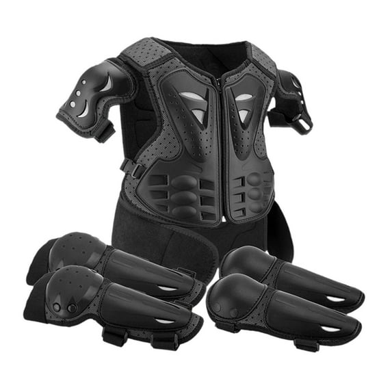 yotijay Generic Dirt Bike Gear Chest Spine Back Protector Wear Resistant Kids Motorcycle Black