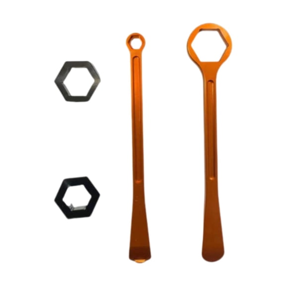 yotijay Generic Tire Changing Tool High Performance Spanner Tire Repair Tool Axle Wrench Orange