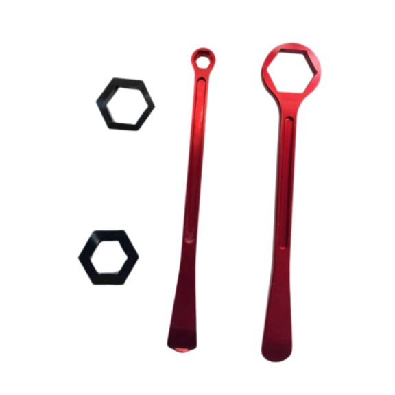 yotijay Generic Tire Changing Tool High Performance Spanner Tire Repair Tool Axle Wrench Red