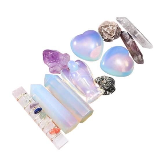yotijay Geology Ornament Mineral Education Set for Children Kids Adults Opal