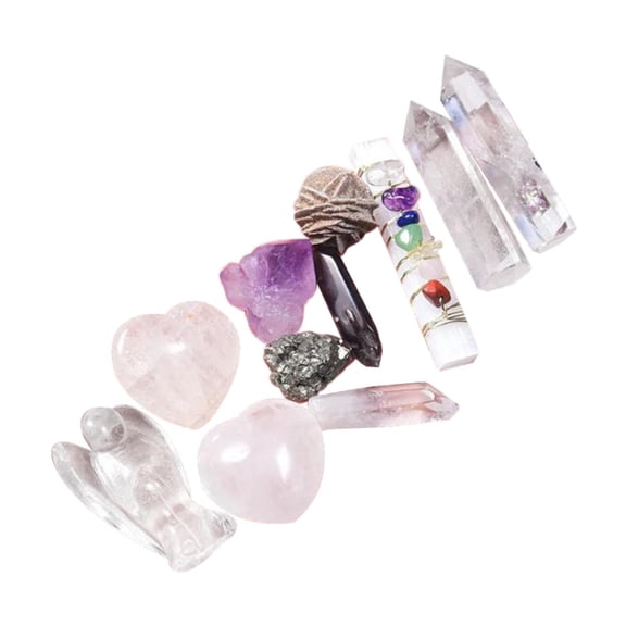 yotijay Geology Ornament Mineral Education Set for Children Kids Adults White Crystal