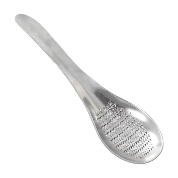 yotijay Ginger Garlic Grater Grinder Spoon Baking Nonslip Handle Dining Kitchen Tool 17cmx4.5cm