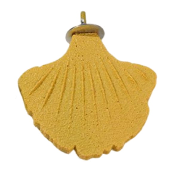 yotijay Ginkgo Leaf Parrot Perch Parrot Standing Pole for Cockatiels Budgies Conures Yellow
