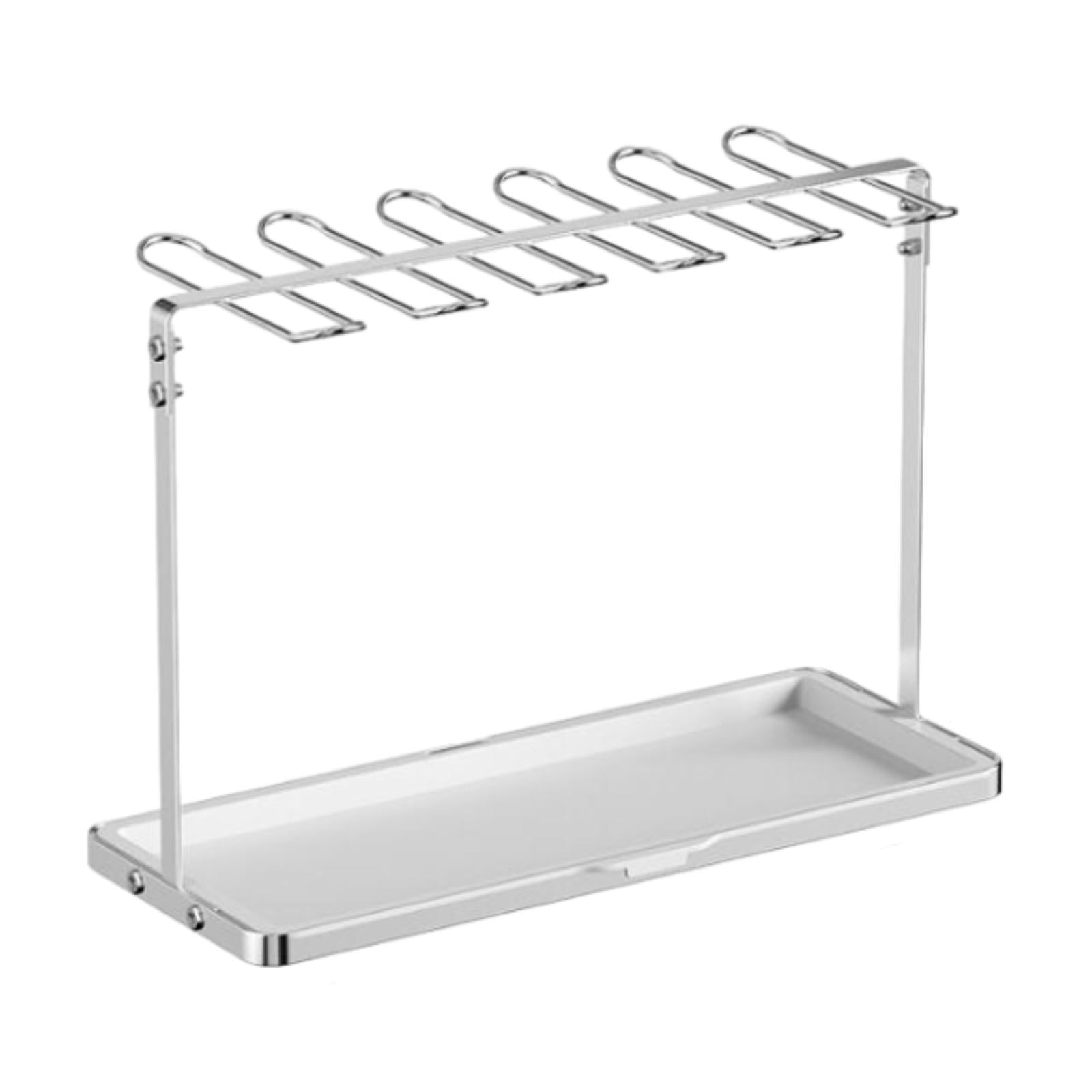 yotijay Glass Rack Stemware Rack Hanging for 6 Glasses Organizer ...