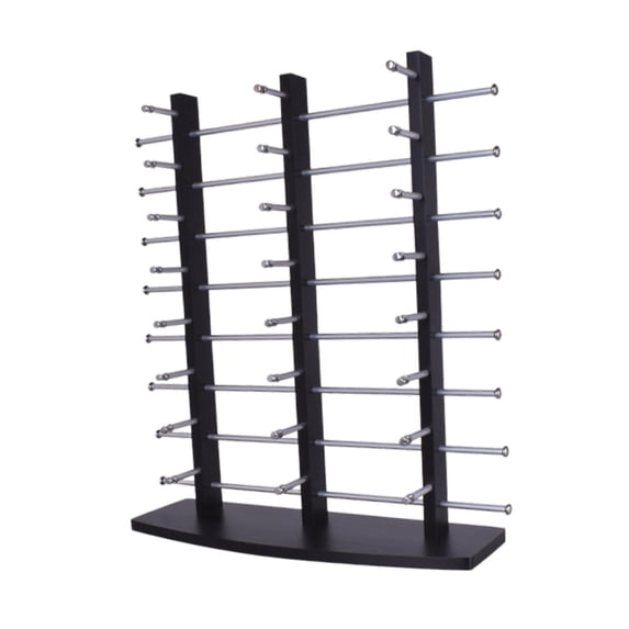 yotijay Glasses Display Stand Sunglasses Rack, Multi Layers, Eyeglasses Display Rack, Eyewear Holder for Malls Home Desk Shop Retail Black