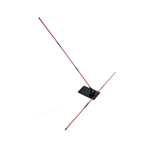 yotijay Golf Alignment Sticks Holder Metal Sticks with Angle Plate for Swing Putting