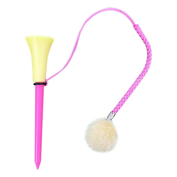 yotijay Golf Tee with Rope Prevent Loss Ball Stand Reduce Friction Premium Stronger Golf