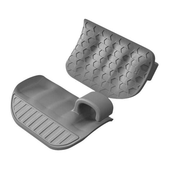 yotijay Gym Grips Fingerless Lightweight Sturdy Portable Workout Gloves Palm Gripper for Gray