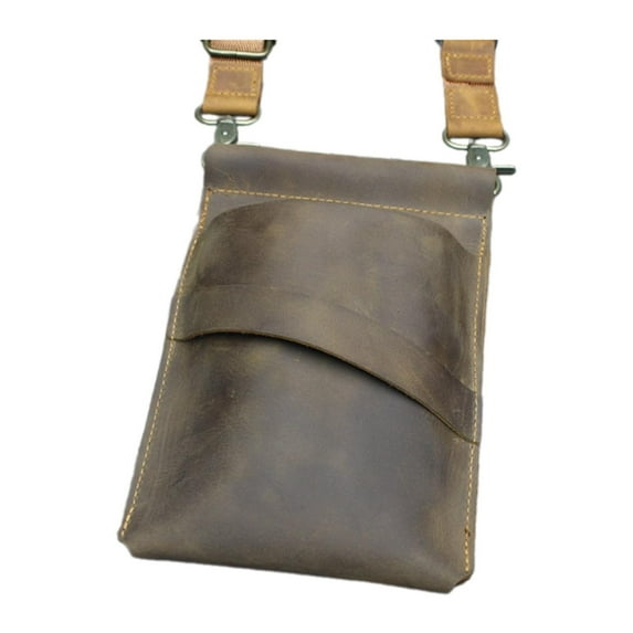yotijay Hairdresser Scissor Bag Barber Waist Bag for Hairdressers Stylist Tool Nurse Deep Brown