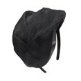 thumbnail image 1 of yotijay Half Hat Shape Headband Decor Retro Versatile Stylish Hair Hoop for Summer Black, 1 of 9