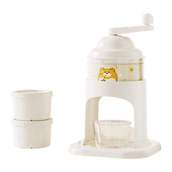 yotijay Hand Crank Ice Crusher DIY Cone Machine for Party Kitchen Household