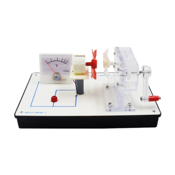 yotijay Hand Cranked Power Generator Wind Energy Conversion for Lab School Classroom 20.5cmx17.5cmx9.6cm