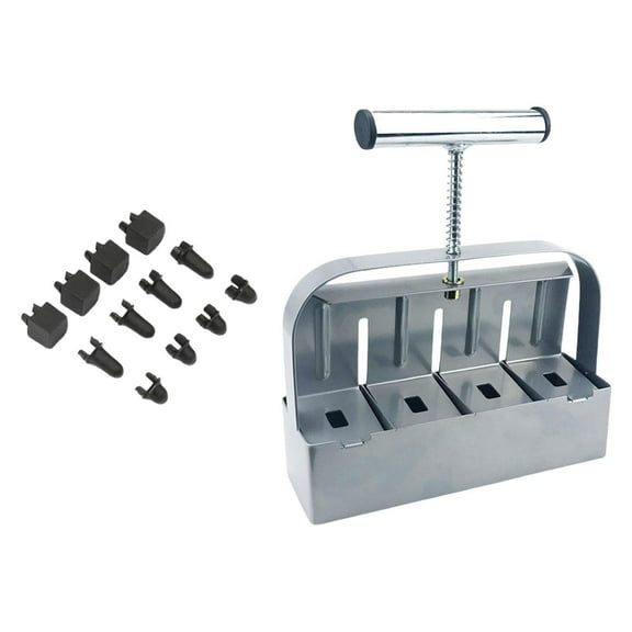 yotijay Handheld Soil Block Maker Manual Soil Stainless Steel Soil Blocking Tool for