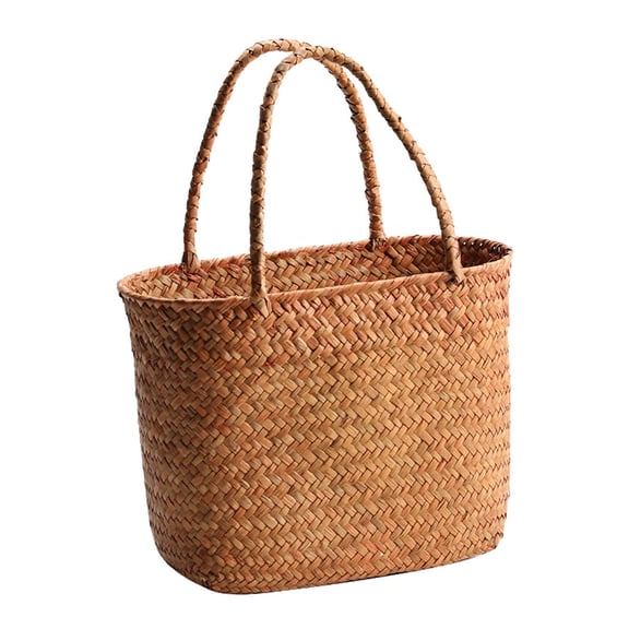 yotijay Handwoven Storage Basket Bread Storage Basket Lightweight Picnic Hamper Shopping