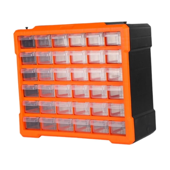 yotijay Hardware Organizer 36 Drawers Case Waterproof Tool Box Wear Resistant