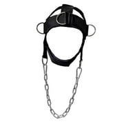 yotijay Head Neck Harness Neck Exerciser Equipment with Metal Chain and Loops Heavy Duty