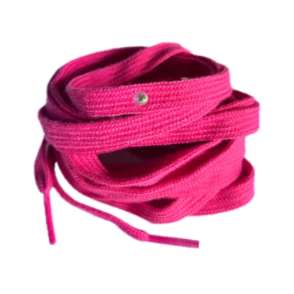 yotijay Hockey Elegant Heavy Duty Shoelaces for Hockey Boots Replacement Rose Red