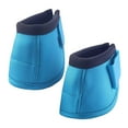 thumbnail image 1 of yotijay Horse Bell Boots Equestrian Equipment Oxford Cloth Neoprene Overreach Blue Color M, 1 of 9