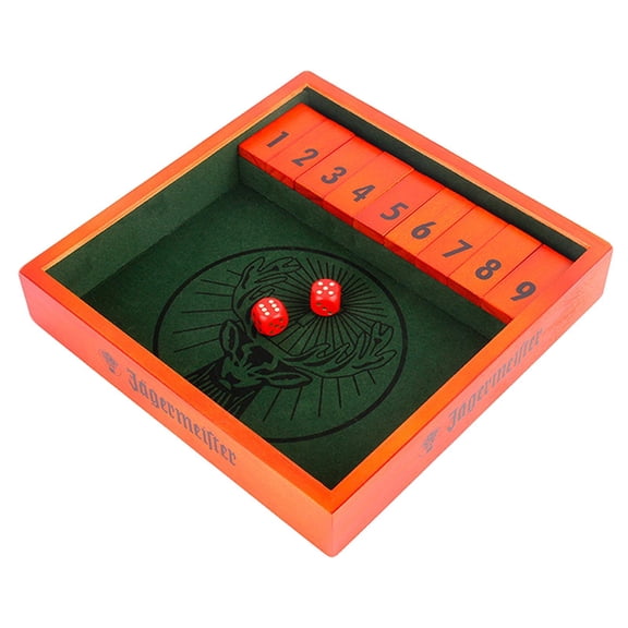 yotijay Houten 4-zijdige 1-9 nummers sluiten de doos Dice Pub Bar KTV Party Board Games Drinking